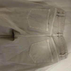 Cream super high rise jeans